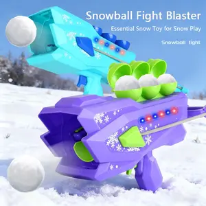 Snowball Launcher Toy, Snowball Gun for Kids Outdoor Fun, New Year Gift for Children, Winter Play Equipment