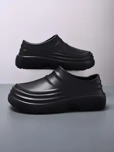 Men's thick‑soled height‑increasing waterproof mules Footwear, soft and bouncy, non‑slip and wear‑resistant, a thoughtful choice for Christmas gifts.