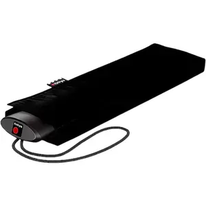 AS.050 Slim Manual Folding Rain Umbrella - 38" Canopy for Rain, Travel Case Included