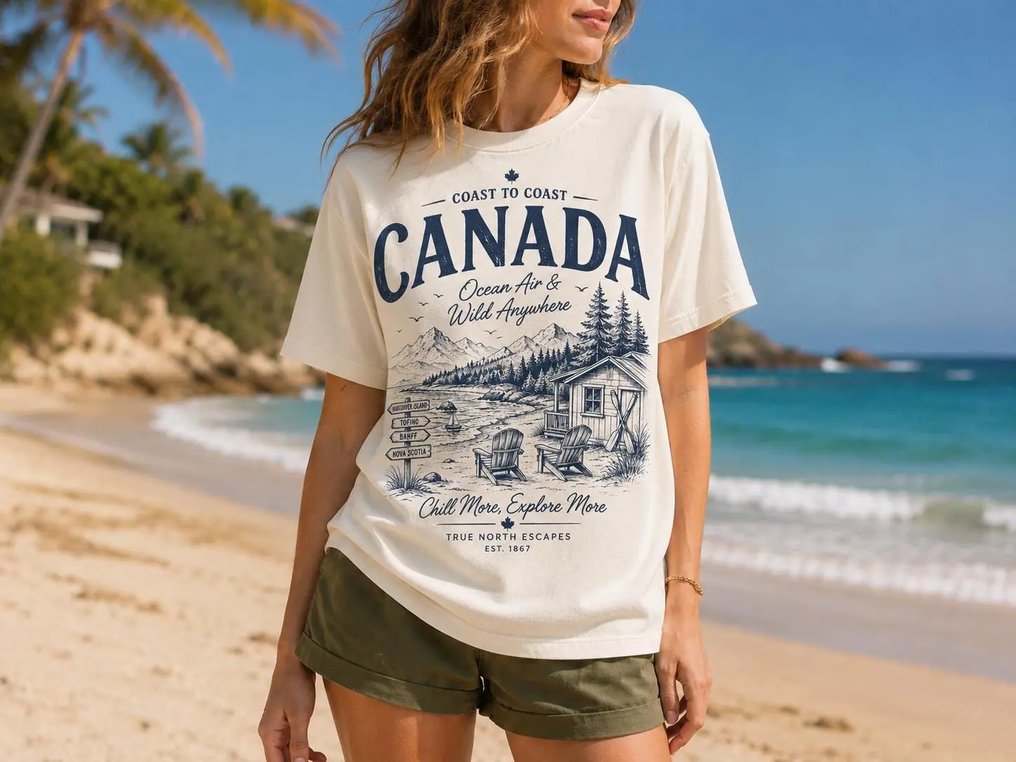 Canada Vintage Travel Shirt, Canada Graphic Tee, Nature Mountain T Shirt, Unisex Tourist Gift, Canada Vacation Tee