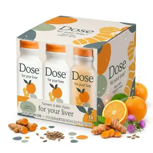 12 packs 2 oz Doseq for Your Liver, Organic Wellness Shot, Cleanse Detox & Repair, Boosts Natural Energy, Inner Balance Daily Boost, 2 packs