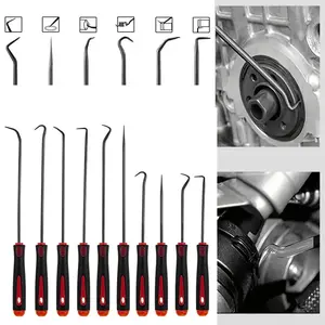 Precision Oil Seal Hook Kit, Dual Injection Handle & Ergonomic Design, O-Ring Removal Tool Set for Motorcycle & Electronics Repair, Versatile Tools