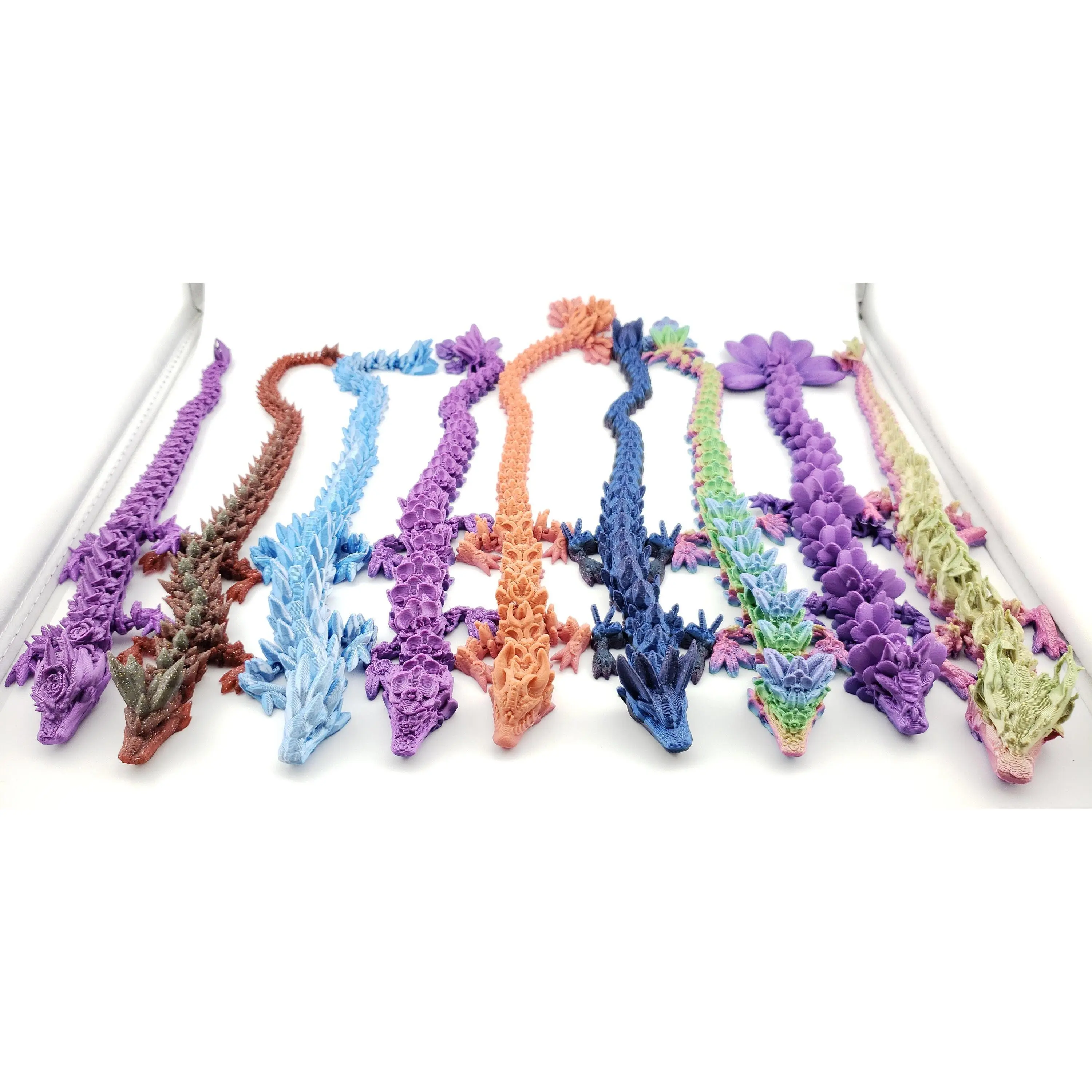 12 Inch 3D Printed Articulated Dragons - Decor Gift