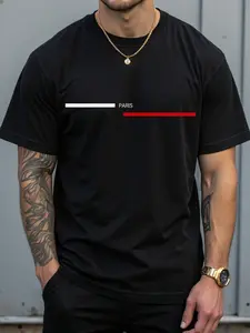 Men's Lightweight Summer T-Shirt, Casual Daily Wear, Simple Design Multiple Colors Available, Comfortable Breathable Fabric