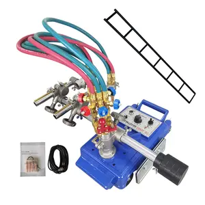 YOKOMA Torch Track Burner Gas Cutting Machine 110V Welding Flame CUTTER Pipe Beveler