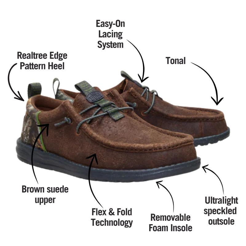 HEYDUDE X RealTree - Mens Comfortable Slip on Shoes
