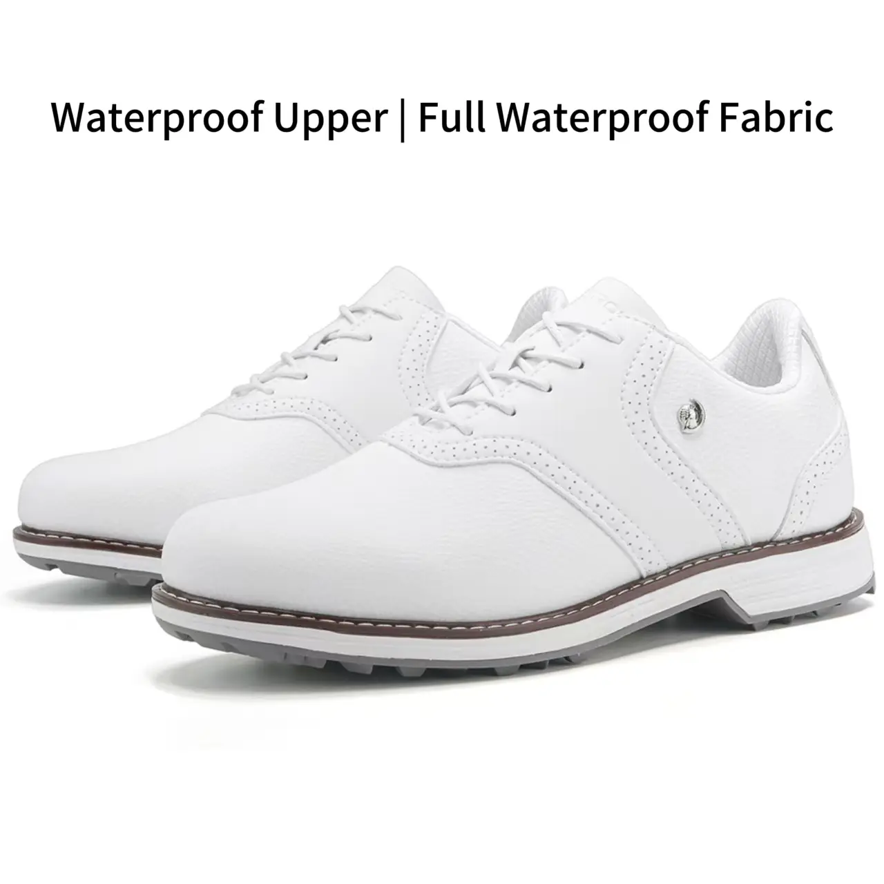 Men’s non-slip golf shoes; professional training golf shoes; outdoor walking shoes; casual shoes; professional rubber non-slip turf training shoes for walking on grass—fashionable, casual, comfortable outdoor athletic shoes.