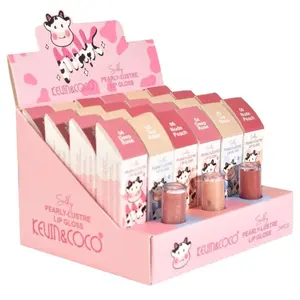 Brillo Labial Pearly-Lustre 4-6 Kevin & Coco - Venta al por Mayor Display 24 Unidades (KC248278)