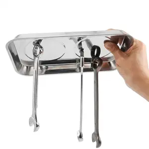 3PCS/ Round Magnetic Parts Tray, Anti-Spill Stainless Steel Tool Organizer Bowl for Mechanics & Garage Repair3PCS Round Magnetic Parts Tray, Anti-Spill Stainless Steel Tool Organizer Bowl for Mechanics & Garage Repair