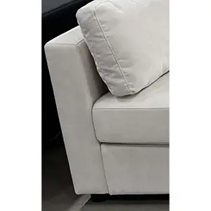 Garvee 128" L-Shaped Modular Sectional Sofa, 9-Seater Convertible Couch with Storage Ottomans, Modern Oversized Sleeper Sofa with Pillows, Removable Cover, Deep Seat Comfy Couch for Living Room