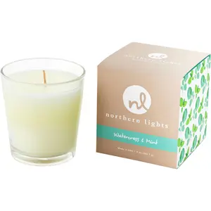 Watercress & Mint By Northern Lights White Candle For Unisex