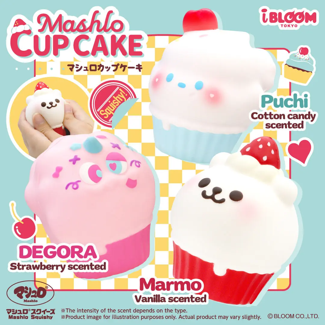 iBloom Squishy Mashlo Cupcake Kawaii Soft Scented Slow Rising Stress Relief