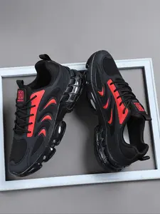 High-Quality Men's Casual Shoes, Comfortable Sports Shoes, Sporty Outdoor Shoes, Patchwork Design, PU Leather Upper, PVC Sole, All Seasons, Medium Width