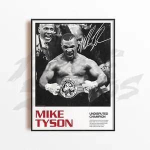 Mike Tyson Art Print, Boxing Art Print, Boxing Arts Wall Decor, Home Gym Decoration, Sports Gift, Boxing Fighter Poster, Combat poster