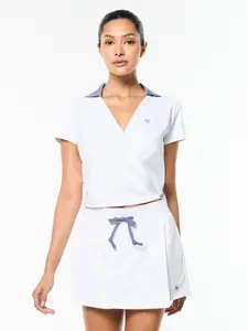 Agata Wrap Polo- Brilliant White