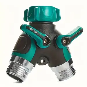 Dual-Direction Soft Hose Branch Adapter, 3/4" American Standard Garden Tap Splitter for Drip Irrigation