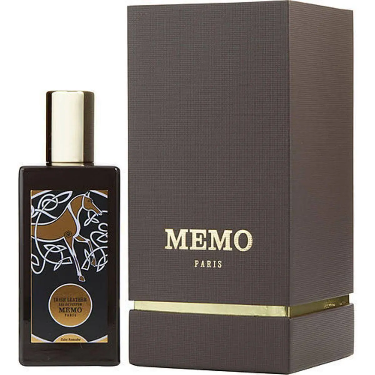 Memo Paris Irish Leather Cuirs Nomades Elevated Aromatic Unisex EDP Perfume Fragrance - Fresh Liquid, Tonka Bean Note, Aromatic Spray Bottled Perfume, 2.5 fl oz, New Box Set Unisex Fragrance, Bottled Perfume Unisex Fragrance