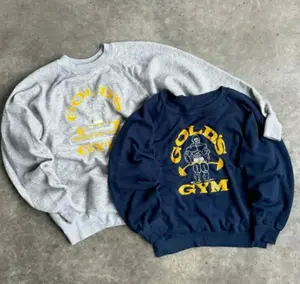 Golds Gym Sweatshirt, Classic Fitness Sweatshirt, Bodybuilding Pullover, Gym Training Top, Comfortable Activewear, Casual HRF5L