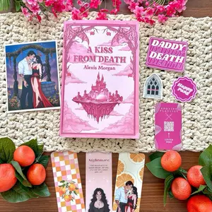 SIGNED paperback A Kiss From Death book bundle by Alexis Morgan - enemies to lovers dark romantasy with trials