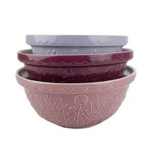 Mason Cash In The Meadow 3-Piece Mixing Bowl Set | Tulip, Daisy, & Rose