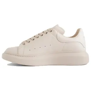 Alexander McQueen Oversized Leather Sneaker for Men in Beige Trending Shoes, House White Official Shoes to Get / Maison Mihara Verifiable, with credentials and supporting global authentication