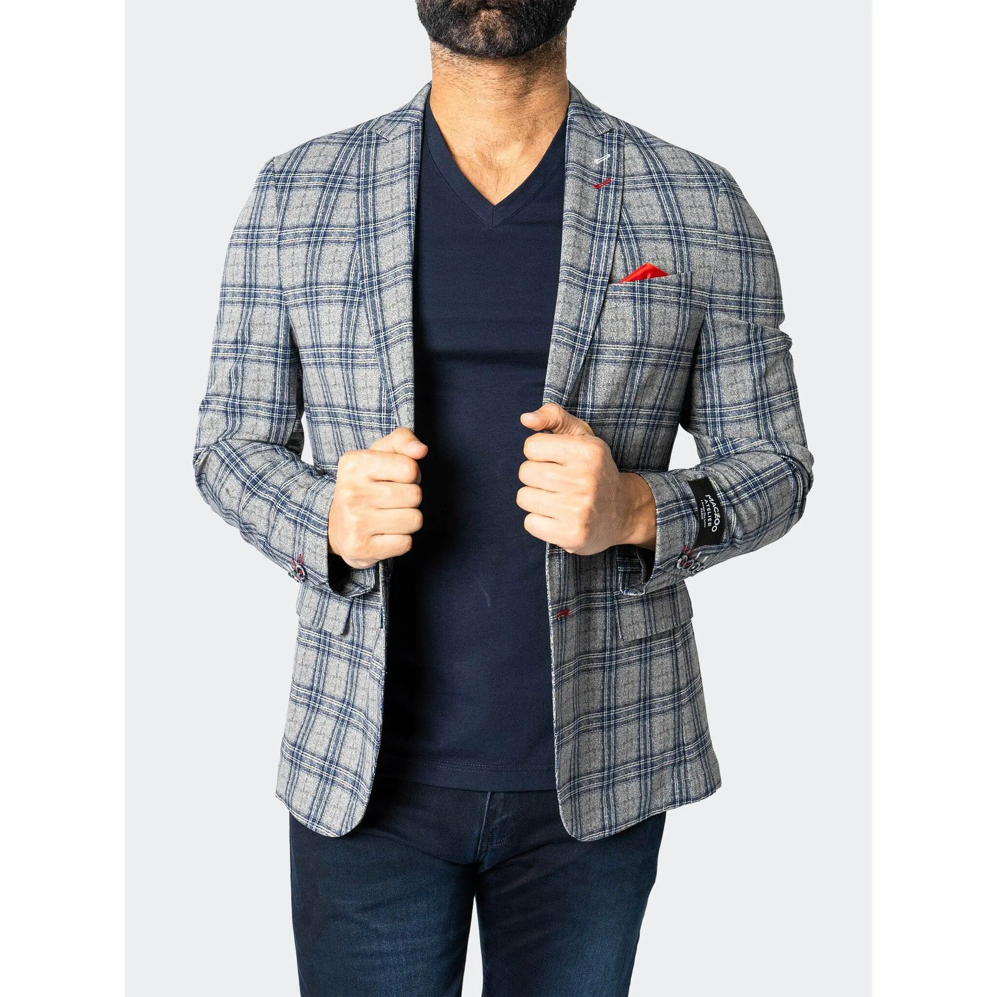 Blazer Unconstructed Descartes Cretian Blue