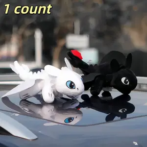 1pc Toothless Series - Articulated Wings, Roof Sunroof, Rear Car Accessories, Car Decorations, Sunroof with Dragon-Taming Decoration, Toy Motorcycle Helmet Accessories & Charms, Motorcycle Rear Decorative Ornaments, Roof Mini Dragons, Gifts