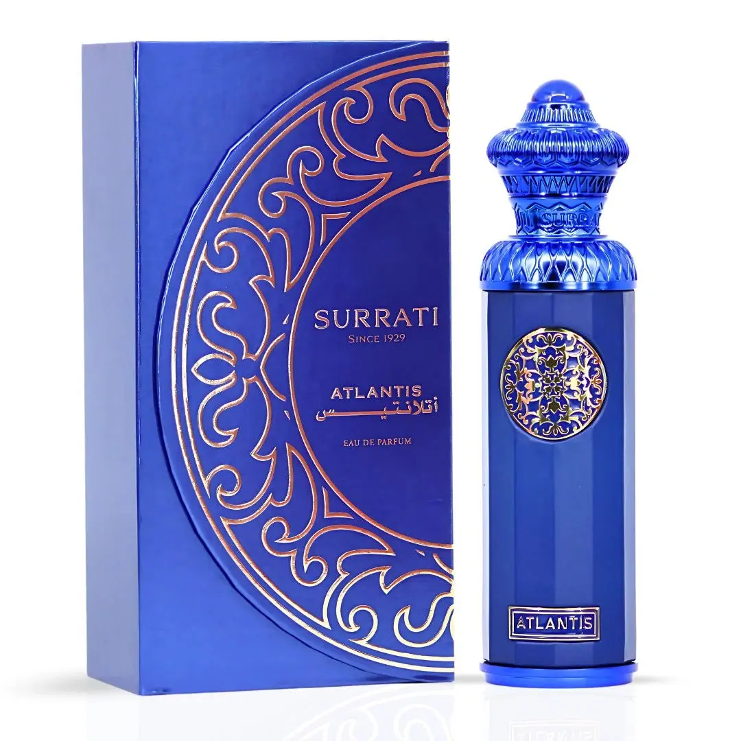 Atlantis Eau de Parfum Spray 140ml (4.7 oz) by Surrati | Crisp Citrus, Salty Waves & Smooth Woods Beneath Atlantis Eau de Parfum Spray 140ml (4.7 oz) by Surrati | Crisp Citrus, Salty Waves & Smooth Woods Beneath