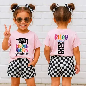 Personalized Kindergarten Graduate 2026 Shirt, Kids Graduation T-Shirt with Name, Class of 2026