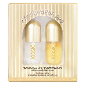 KISSIO Lip Plumper,2 PCS Natural Lip Plumper,Lip Enhancer, Natural Plumping Lip Serum, Lip Plumping Balm,Derol Lip Plumper Pro,Hydrated Beauty Lips 5.5ml, Day And Night