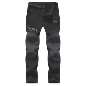 Men's Snow Ski Outdoor Waterproof Windproof Fleece Cargo Hiking Pants