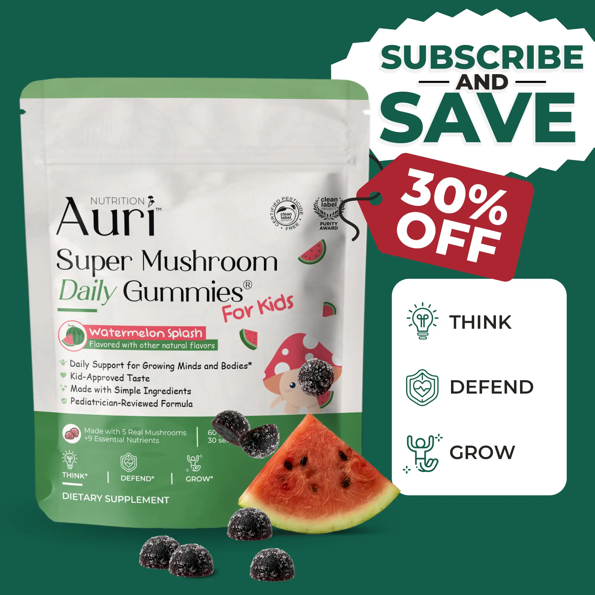 Super Mushroom Daily Gummies® for Kids Super Mushroom Daily Gummies® for Kids