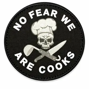 “No Fear, We Are Cooks” Patch Funny Tactical Chef Morale Patch