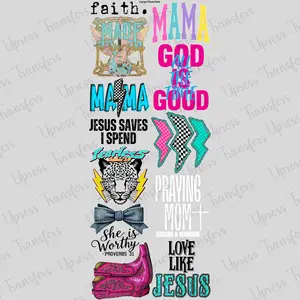 Lacy'ss Favorites Mini DTF Transfer Gang Sheet 24.5" Wide x 72" Long Direct To Film Trendy Vibrant Designs for Stylish Wardrobe