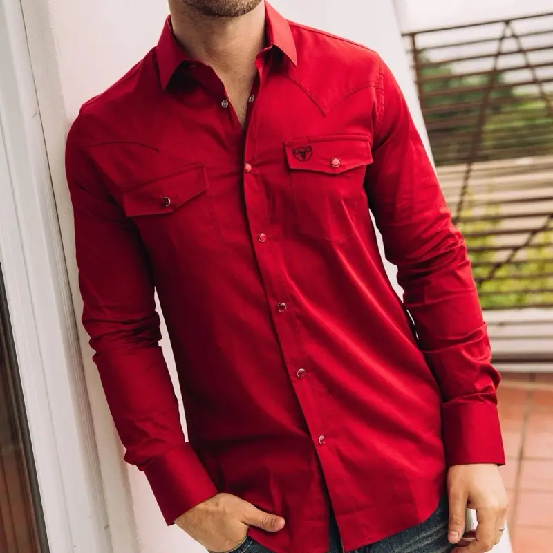 Platini Modern Fit Pearl Snap Shirt