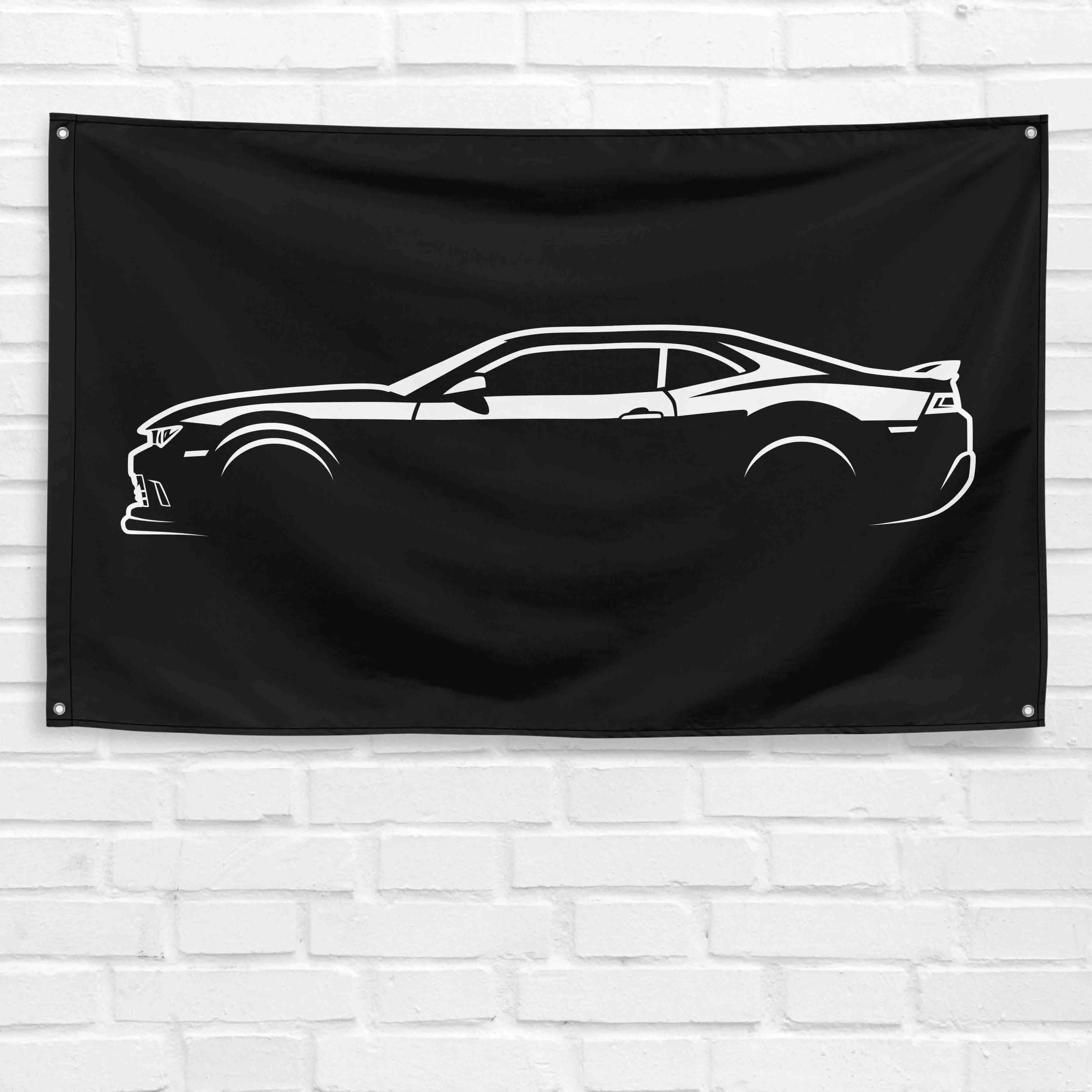 Handmade Unbranded 2013 Camaro Z28 Polyester Flag Banner, 3x5 ft Single-Sided Vibrant Wall Decor, Garage Man Cave Accessory, Dad's Grandpa's Birthday Gift
