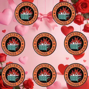 New Spring 2026 Collection 8PCS Cartoon Garbage Bin Fire Series Badge Pin, Fashionable Cartoon Broch, Exquisite Accessories, Suitable for Decoration on Backpacks and Clothing, Exquisite Gifts, Perfect for Giving Gifts