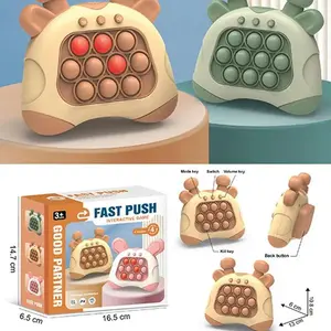 Quick Push Pop Light Game Fidget Toy - Interactive Bubble-Popping Buttons & LED Lights