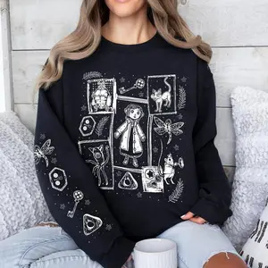 Coraline Three Ghost finding Sweatshirt Hoodie, Coraline Fantasy Movie Shirt, Horror Character Shirt, Coraline Doll Sweatshirt, Coraline Best For Coraline Movie Vintage Retro Horror