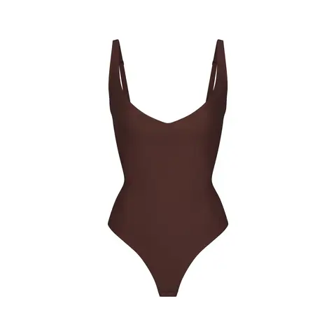 SKIMS BODY CORE SCULPT PLUNGE THONG BODYSUIT