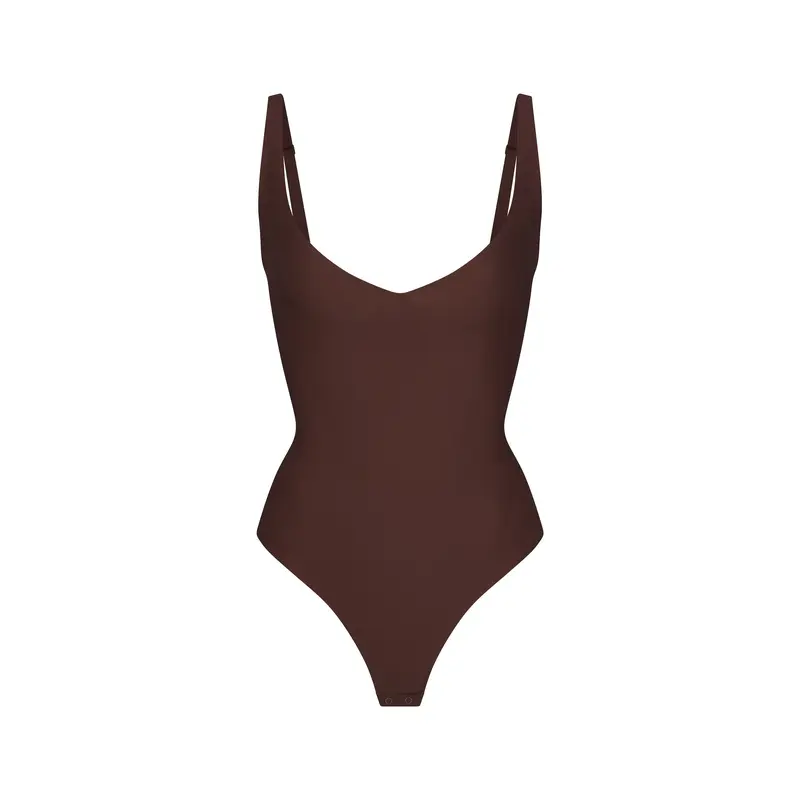 SKIMS BODY CORE SCULPT PLUNGE THONG BODYSUIT