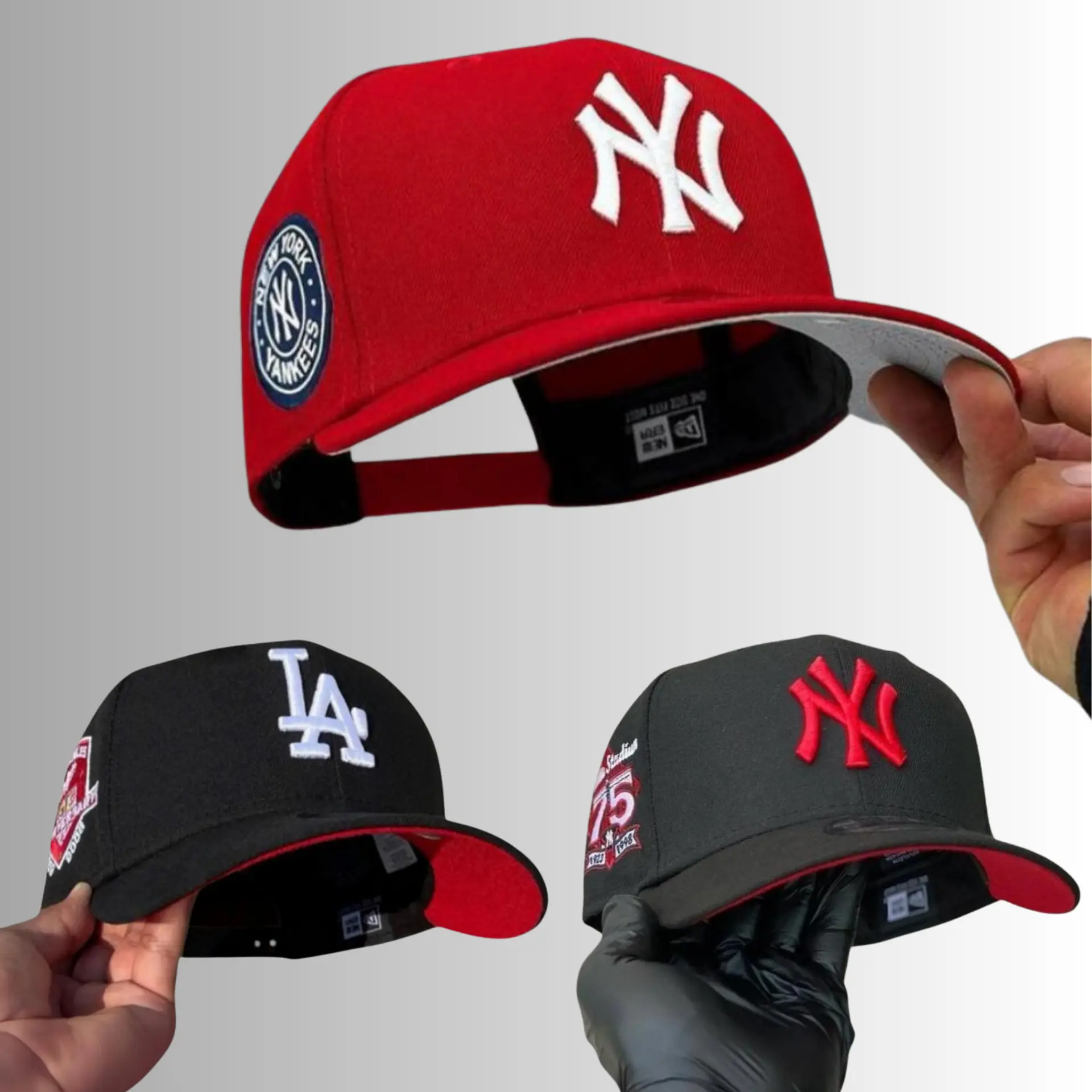 New Era MLB NY Yankees LA Dodgers Premium Urban Baseball Snapback – Adjustable 9FORTY Curved Brim Hat, Embroidered Team Graphics, Hip Hop Street Fashion, Casual Daily Wear, Outdoor Sports Headwear, USA 2026 Edition
