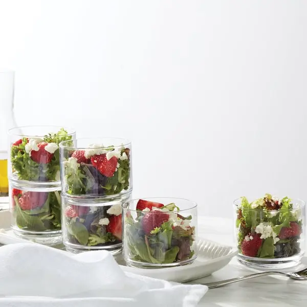 Lenox 893861 Tuscany Classics Stackable Clear Short Glasses - Set of 6