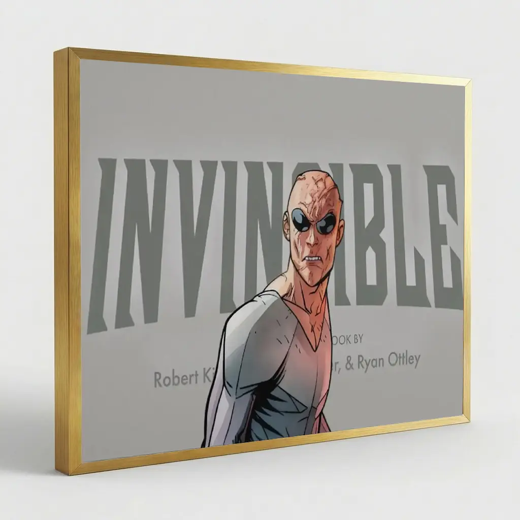 Style-14 Golden Metal Frame