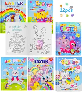 12‑Pack Easter Coloring Books for Kids Ages 2‑12 – Easter Coloring Pages & Activity Books, Easter Basket Stuffers & Gifts for Boys & Girls