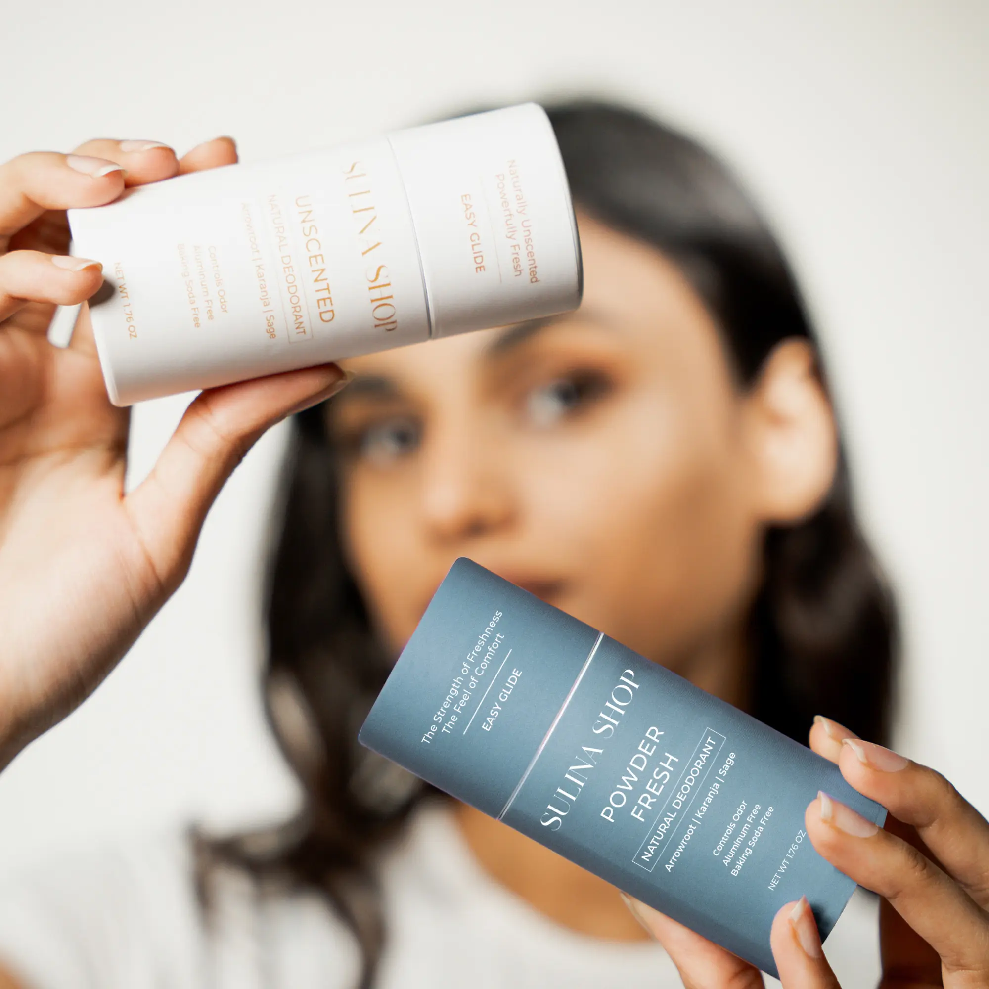Sulina Shop Aluminum Free Deodorant - Non-sticky, Eco Friendly Packaging, Vegan, 12 hour protection