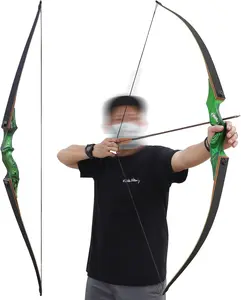 60" Takedown Long Bows for Hunting Adult Solid Wood Bow Risers Laminated Bow Limbs Long Bows for Archery 20-60lbs Hunting Bows for Men Women and Beginner Long Bow Set for Adults Right Hand
