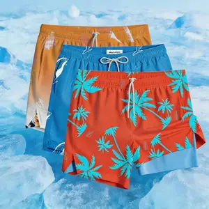 Men's quick-dry swim trunks. Lined, 2-in-1 design. Features a pocket. Ideal for swimming, casual wear, gym wear, swimwear, swim sets, and beachwear. Men's swim trunks. Men's swim trunks. Men's swim trunks.(Compression Liner / 2-in-1 Design)