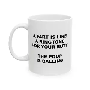 "Poop Is Calling" Ceramic Mug (11oz)