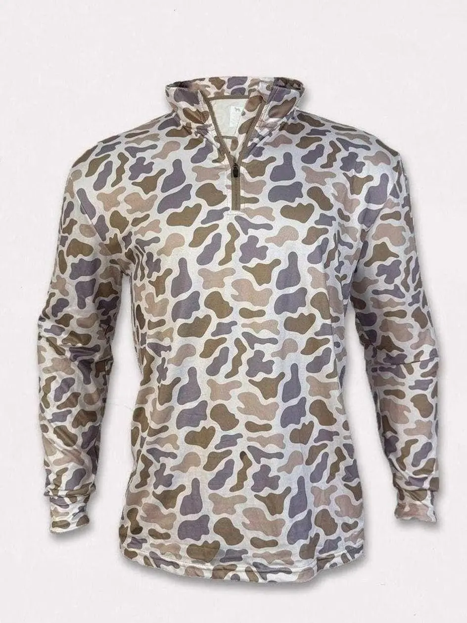 Realtree Camo Zip Long Sleeve Hoodie | Tactical Outdoor Pullover | Hunting & Camping Gear